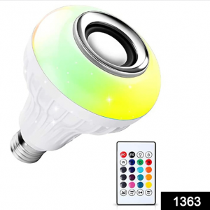 WIRELESS BLUETOOTH SENSOR 12W MUSIC MULTICOLOR LED BULB WITH REMOTE CONTROLLER